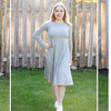 Penny Dress-Solid Grey Jersey Swing