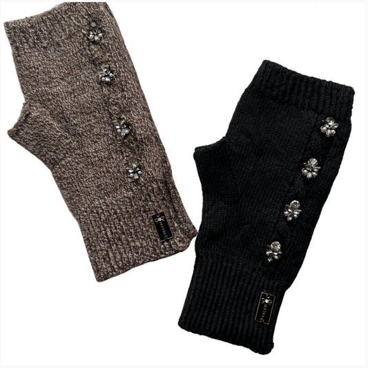 Angie Vintage Embellished Fingerless Gloves By Valeri