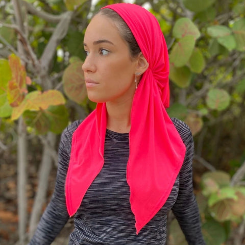 Dri Fit SB Pretied Headscarf: Neon Pink