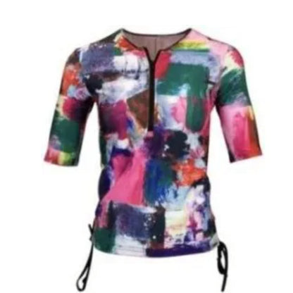 Noa Swim Top: Abstract Art