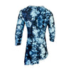 Sharon Swim Top: Blue Tie Dye