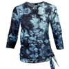 Sharon Swim Top: Blue Tie Dye