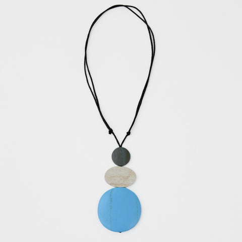 Blue Kaylee Necklace by Sylca