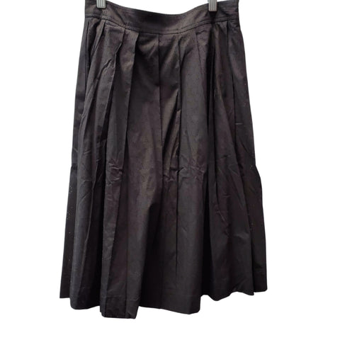 Eyelet Lace Skirt: Black