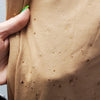 Metallic Mini Star Skirt: Peach/GOLD by Ivee