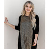 Kiko Dress Elegant Metallic: Black/Gold