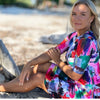 Noa Swim Top: Abstract Art