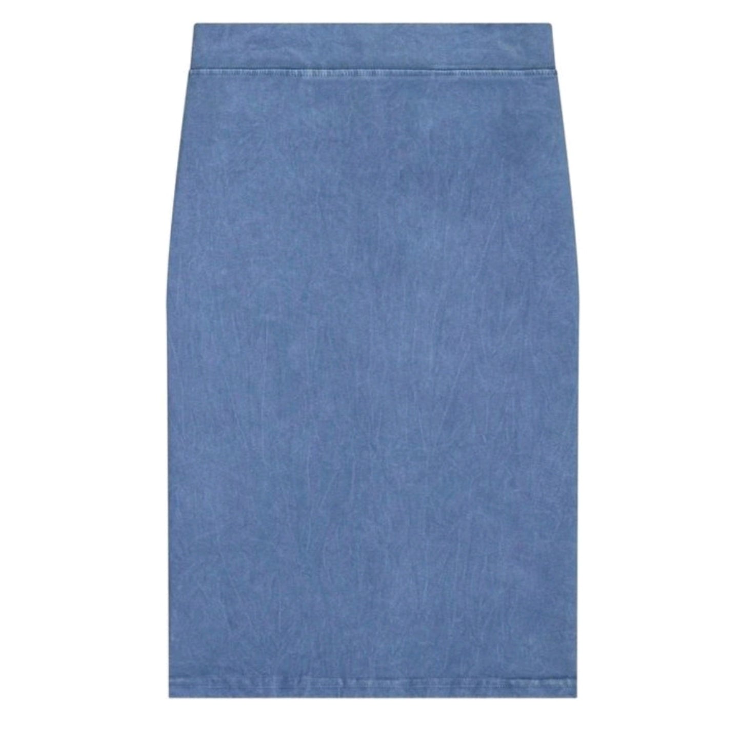 Sabrina Stonewash Denim Pencil Skirt Light Blue