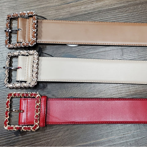 Square Chain Buckle Belt