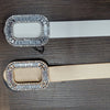 Rectangle Diamond Buckle Belt