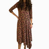 Asymmetrical Pink Paisley Dress