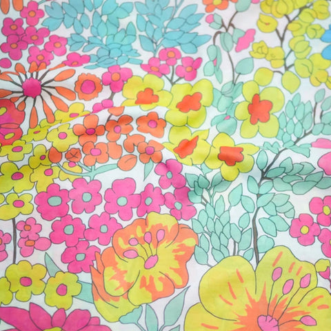 Neon Liberty Floral Tichel by Nicsessories
