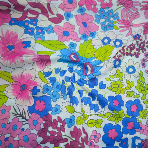 Pink/Purple Liberty Floral Tichel by Nicsessories
