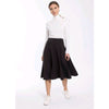 Paneled Scuba Skirt Black