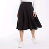 Paneled Scuba Skirt Black