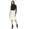 Simone Knit Pleated Skirt 25" Winter White