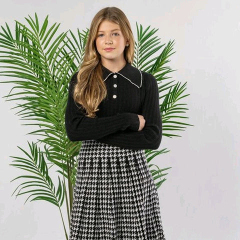 Fancy Polo Sweater By Lilac
