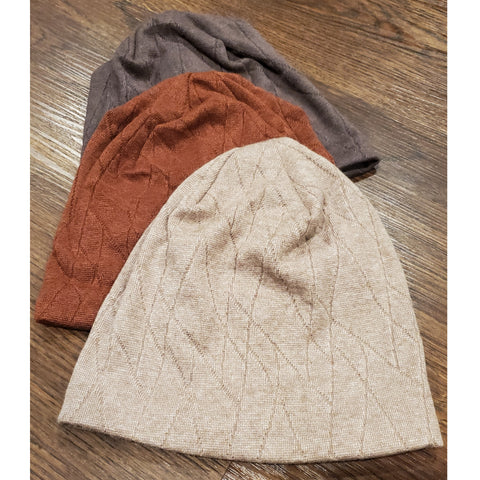 Geometric Knit Beanies by Dacee