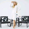 Simone Knit Pleated Skirt 25" Winter White