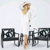 Simone Knit Pleated Skirt 25" Winter White