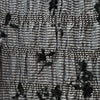 Velvet Floral Layered Dress Black/Grey