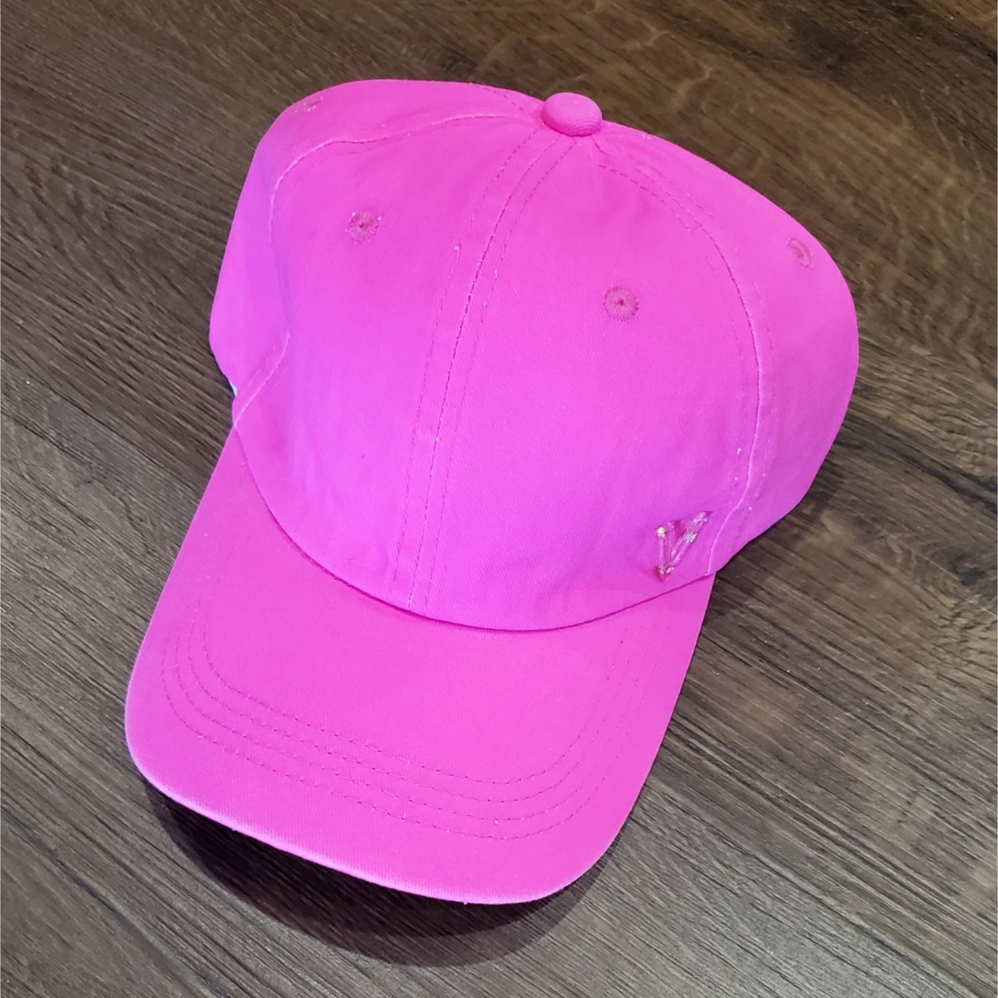 Neon Denim Baseball Cap by Valeri