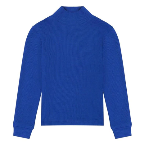 Royal Blue Ribbed Knit Sweater by Paisley