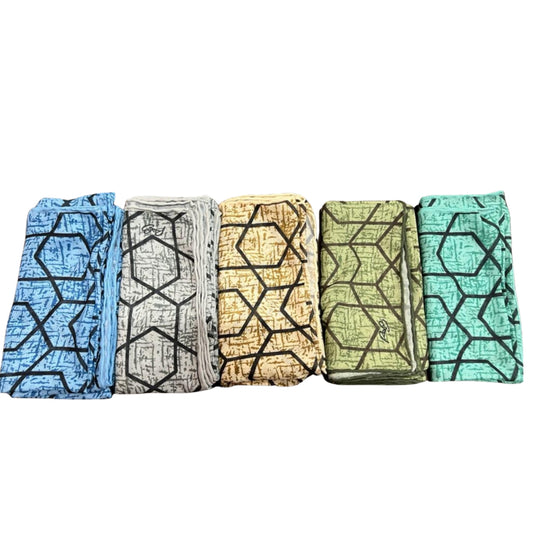 Geometric Headscarf Open & Pre-tied Revaz - The Mimi Boutique