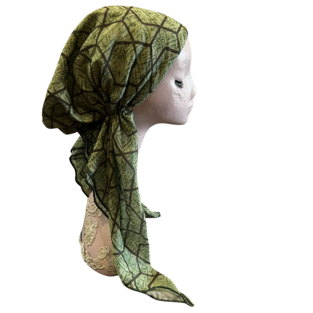 Geometric Headscarf Open & Pre-tied Revaz - The Mimi Boutique