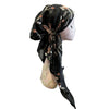 Multi Embroidered Floral Headscarf Open & Pre-tied