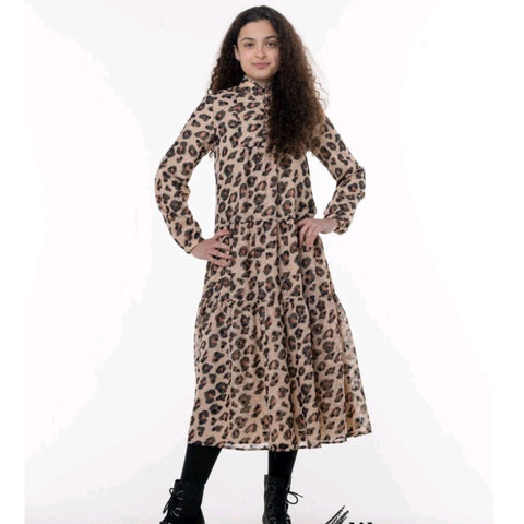 Cheeta Button Dress by Lilac