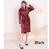 Silky Drape Shirt Dress by Belle