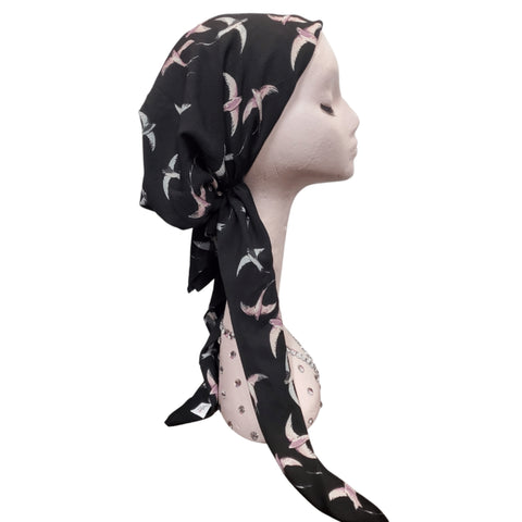 Soft Bird Headscarf by Pink Dot NY
