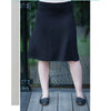 Black Casual Aline Skirt by KMW