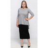 Sweater High Low Top by KMW-Grey