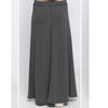 Fleece Maxi Skirt: Charcoal