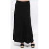Black Ribbed Maxi Skirt by KMW