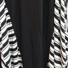 Georgiana Dress -Black With Striped Insert 2.0