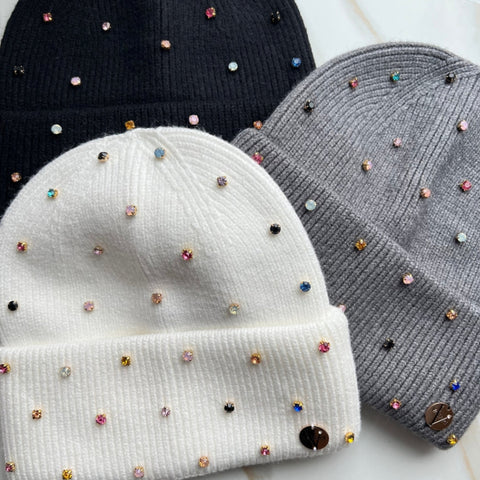 Mia Multi Color Gem Cuff Beanie by Valeri