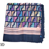 Multi Color F Fringe Tichel: Open Headscarf