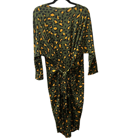 Olive/Mustard Leopard Dress