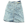 Distressed Mineral Washed Jean Skirt