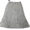 Grey Shimmer Midi Maxi Jean Skirt