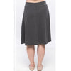 Charcoal Casual Aline Skirt by KMW