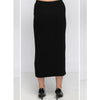 KMW Black Midi Tube Skirt: Black