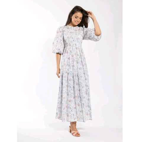 Willa Watercolor Floral Maxi Dress