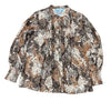 Brown Printed Top by Belle