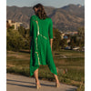 Erina Dress by Mikah: Emerald Green/Gold