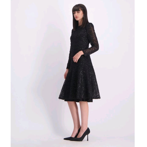 Sia Black Sequin Dress
