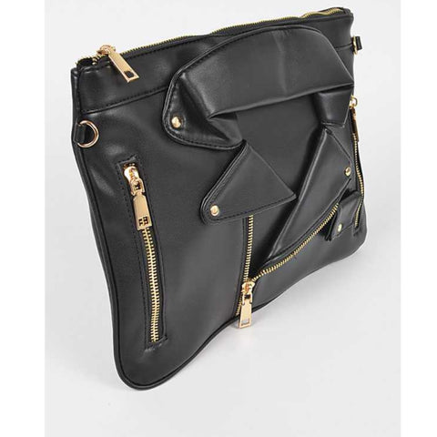 Leather jacket purse outlet